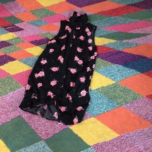 Floral button up dress